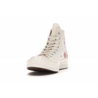 Кеды Converse Chuck Taylor All Star 70 Hi Comme des Garcons PLAY Multi-Heart White