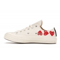 Кеды Converse Chuck Taylor All Star 70 Ox Comme des Garcons PLAY Multi-Heart White