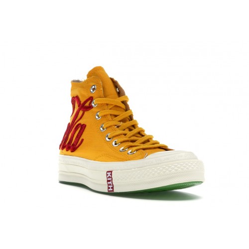 Кеды Converse Chuck Taylor All-Star 70 Hi Kith x Coca Cola Yellow - мужская сетка размеров