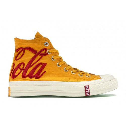 Кеды Converse Chuck Taylor All-Star 70 Hi Kith x Coca Cola Yellow - мужская сетка размеров