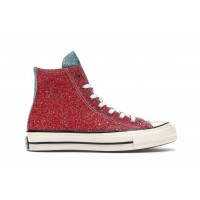 Кеды Converse Chuck Taylor All-Star 70 Hi JW Anderson Glitter Yellow Red
