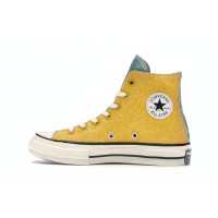 Кеды Converse Chuck Taylor All-Star 70 Hi JW Anderson Glitter Yellow Red