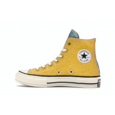 Кеды Converse Chuck Taylor All-Star 70 Hi JW Anderson Glitter Yellow Red