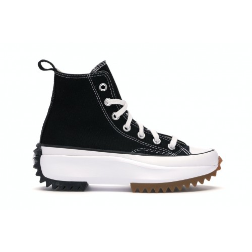 Кроссы Converse Run Star Hike Hi Black White Gum - мужская сетка размеров