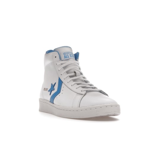 Кроссы Converse Pro Leather Hi White Coast Blue - мужская сетка размеров