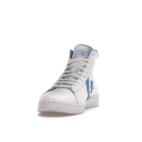 Кроссы Converse Pro Leather Hi White Coast Blue - мужская сетка размеров