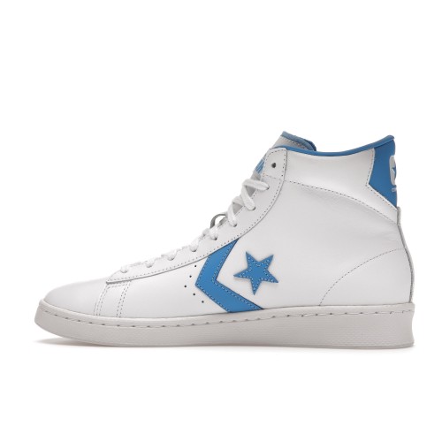 Кроссы Converse Pro Leather Hi White Coast Blue - мужская сетка размеров