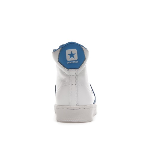 Кроссы Converse Pro Leather Hi White Coast Blue - мужская сетка размеров