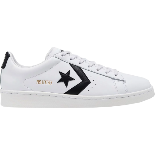 Кроссы Converse Pro Leather Ox White Black - мужская сетка размеров