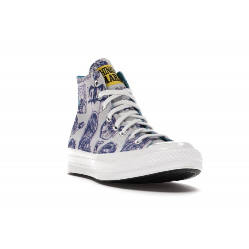 Кеды Converse Chuck Taylor All-Star 70 Hi Chinatown Market x Batman White - мужская сетка размеров