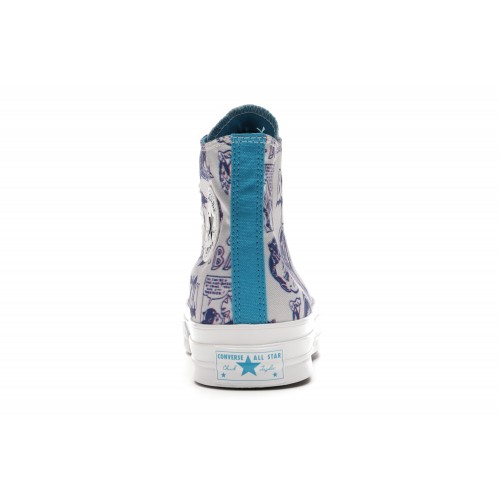 Кеды Converse Chuck Taylor All-Star 70 Hi Chinatown Market x Batman White - мужская сетка размеров