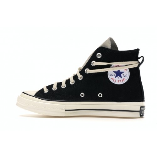 Кроссы Converse Chuck Taylor All Star 70 Hi Fear Of God Black Natural - мужская сетка размеров