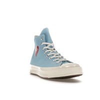 Кеды Converse Chuck Taylor All Star 70 Hi Comme des Garcons PLAY Bright Blue