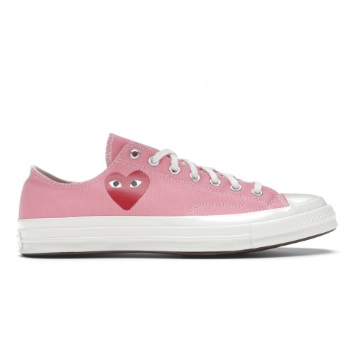 Кроссы Converse Chuck Taylor All Star 70 Ox Comme des Garcons PLAY Bright Pink - мужская сетка размеров