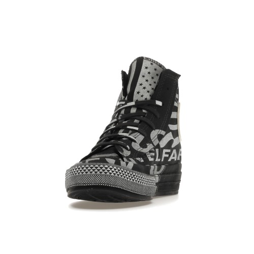 Кеды Converse Chuck Taylor All-Star 70 Hi Telfar Black White - мужская сетка размеров