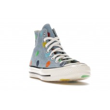 Кеды Converse Chuck Taylor All-Star 70 Hi Golf Wang Denim Polka Dots