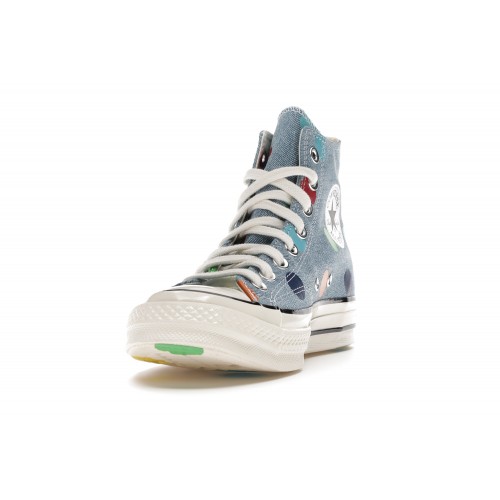 Кеды Converse Chuck Taylor All-Star 70 Hi Golf Wang Denim Polka Dots - мужская сетка размеров