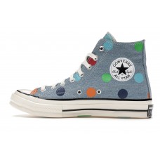 Кеды Converse Chuck Taylor All-Star 70 Hi Golf Wang Denim Polka Dots