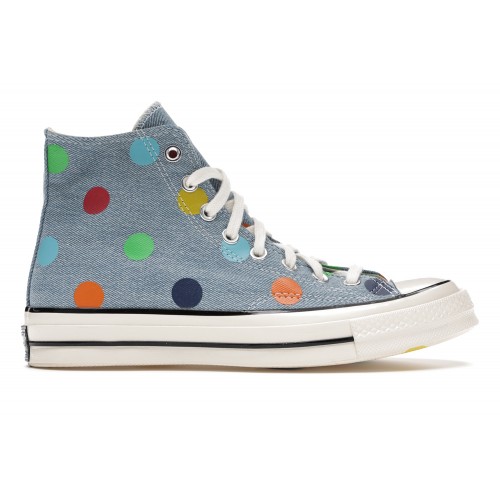 Кеды Converse Chuck Taylor All-Star 70 Hi Golf Wang Denim Polka Dots - мужская сетка размеров