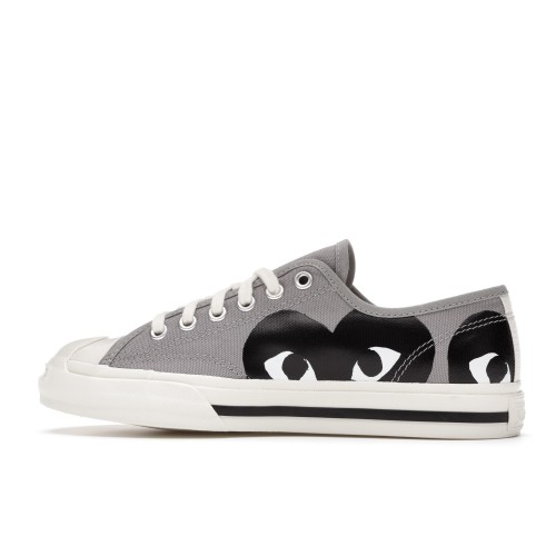 Кеды Converse Jack Purcell Comme des Garcons PLAY Grey Black - мужская сетка размеров