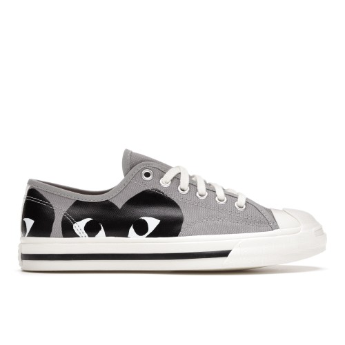 Кеды Converse Jack Purcell Comme des Garcons PLAY Grey Black - мужская сетка размеров