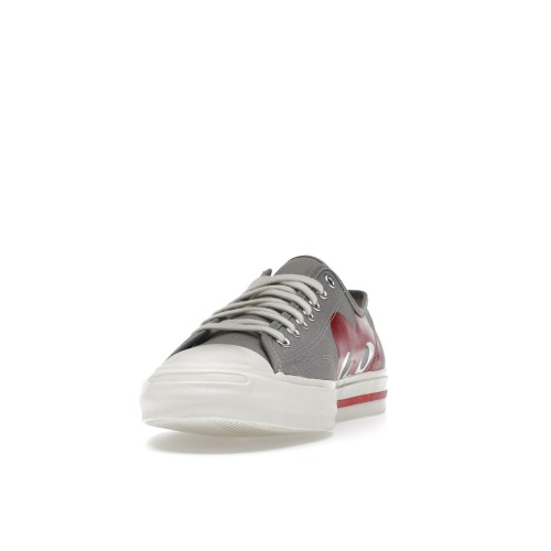 Кроссы Converse Jack Purcell Comme des Garcons PLAY Grey Red - мужская сетка размеров