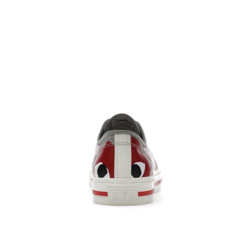 Кроссы Converse Jack Purcell Comme des Garcons PLAY Grey Red - мужская сетка размеров