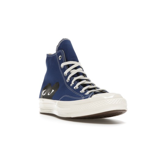 Кеды Converse Chuck Taylor All-Star 70 Hi Comme des Garcons PLAY Blue - мужская сетка размеров