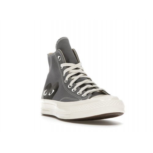 Кеды Converse Chuck Taylor All-Star 70 Hi Comme des Garcons PLAY Grey - мужская сетка размеров