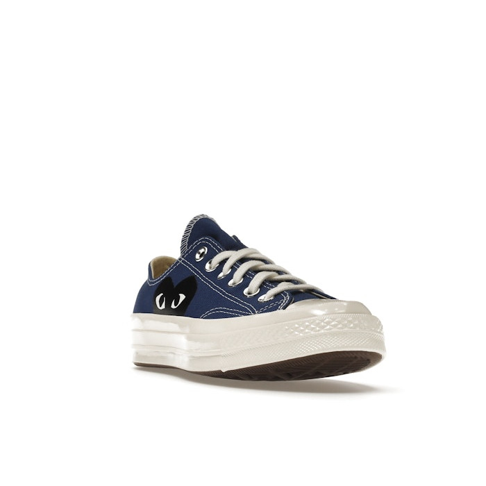 Converse Chuck Taylor All Star 70 Ox Comme des Garcons PLAY Blue Quartz - мужская сетка размеров Converse Chuck Taylor All Star 70 Ox Comme des Garcons PLAY Blue Quartz - мужская сетка размеров