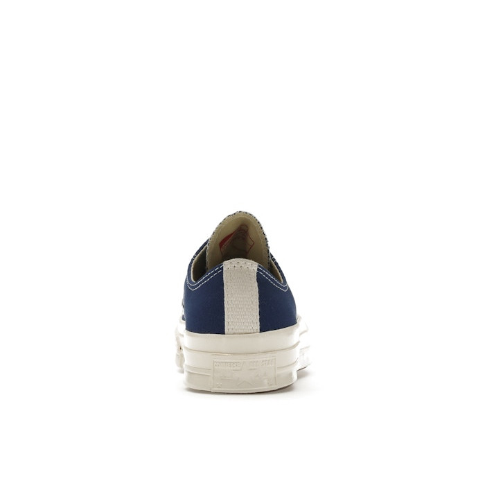 Converse Chuck Taylor All Star 70 Ox Comme des Garcons PLAY Blue Quartz - мужская сетка размеров Converse Chuck Taylor All Star 70 Ox Comme des Garcons PLAY Blue Quartz - мужская сетка размеров