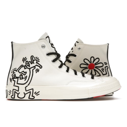 Кеды Converse Chuck Taylor All-Star 70 Hi Keith Haring Egret - мужская сетка размеров