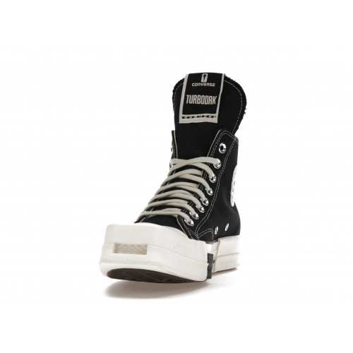 Кроссы Converse TURBODRK Chuck Taylor All Star 70 Hi Rick Owens DRKSHDW Black - мужская сетка размеров