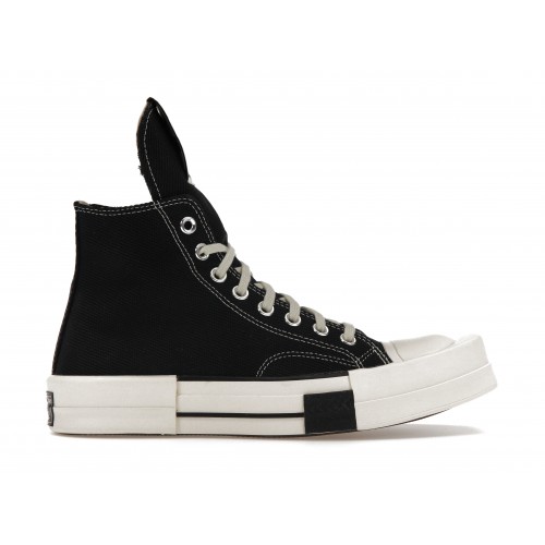 Кроссы Converse TURBODRK Chuck Taylor All Star 70 Hi Rick Owens DRKSHDW Black - мужская сетка размеров