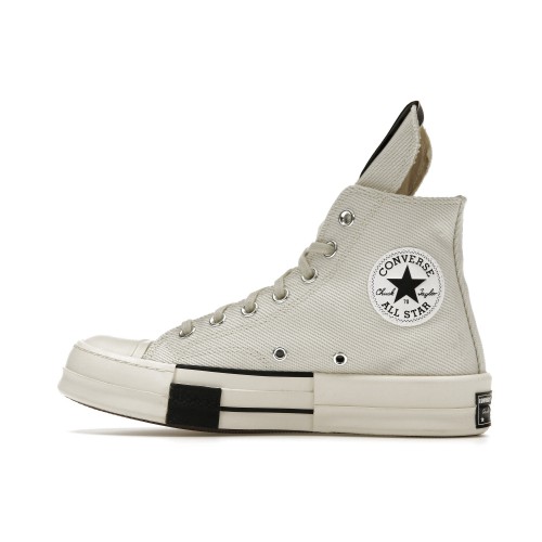 Кроссы Converse DRKSTAR Chuck Taylor All Star 70 Hi Rick Owens DRKSHDW White - мужская сетка размеров