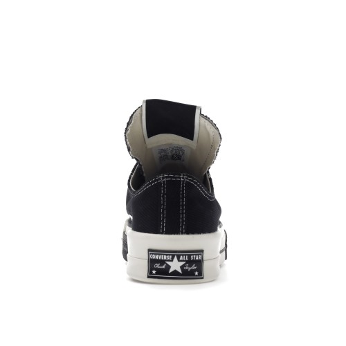 Кроссы Converse DRKSTR Chuck Taylor All Star 70 Ox Rick Owens DRKSHDW Black - мужская сетка размеров