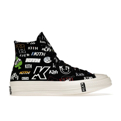 Кеды Converse Chuck Taylor All-Star 70 Hi Kith 10 Year Anniversary Black - мужская сетка размеров