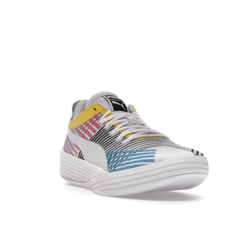 Кроссы Puma Clyde All-Pro White Blue Atoll - мужская сетка размеров