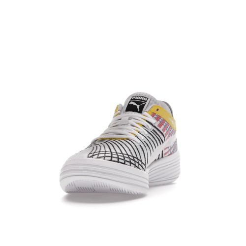 Кроссы Puma Clyde All-Pro White Blue Atoll - мужская сетка размеров