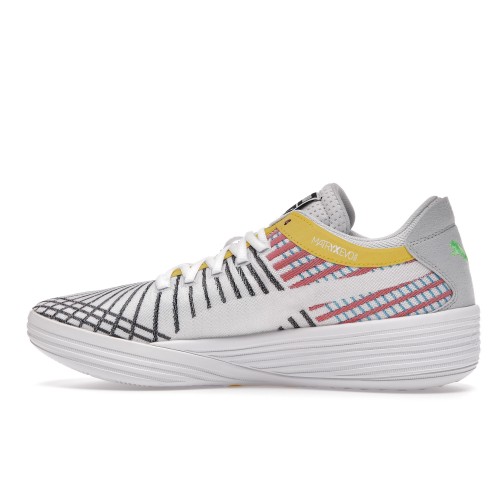 Кроссы Puma Clyde All-Pro White Blue Atoll - мужская сетка размеров