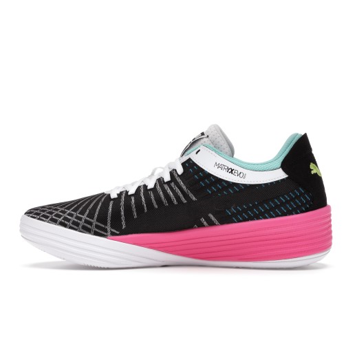 Кроссы Puma Clyde All-Pro Black Luminous Pink - мужская сетка размеров