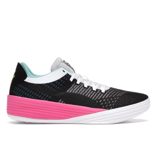 Кроссы Puma Clyde All-Pro Black Luminous Pink - мужская сетка размеров