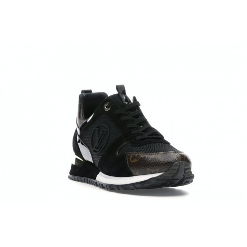 Кроссы Louis Vuitton Run Away Black Monogram (W) - женская сетка размеров