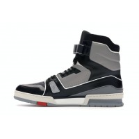 Кроссовки Louis Vuitton LV Trainer Sneaker Boot High Black Grey