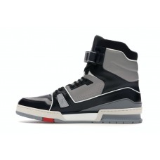 Кроссовки Louis Vuitton LV Trainer Sneaker Boot High Black Grey
