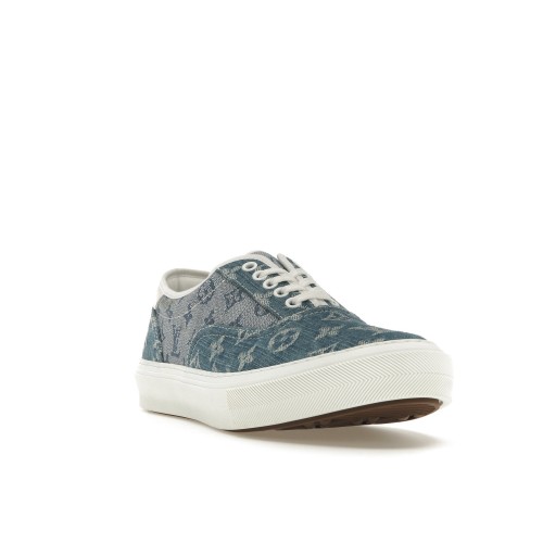 Кроссы Louis Vuitton Trocadero Monogrm Sneaker Denim Blue - мужская сетка размеров