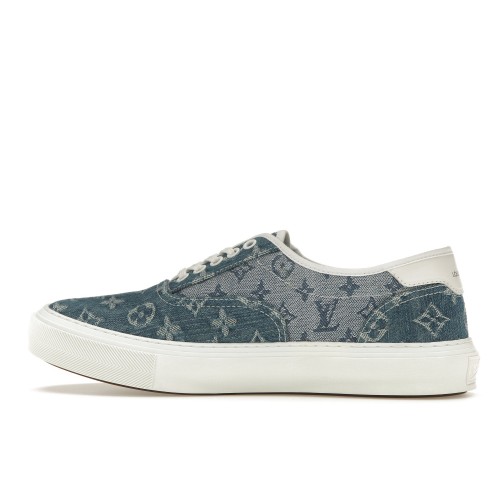 Кроссы Louis Vuitton Trocadero Monogrm Sneaker Denim Blue - мужская сетка размеров
