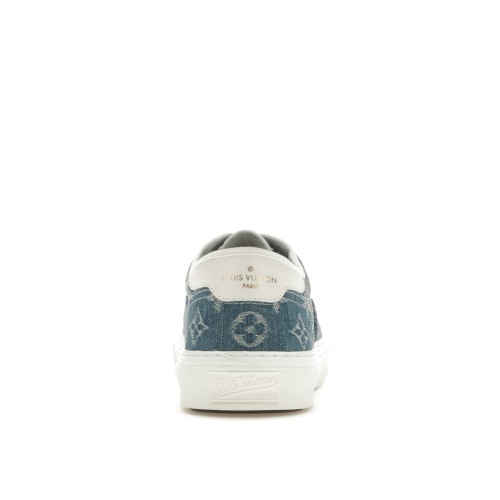 Кроссы Louis Vuitton Trocadero Monogrm Sneaker Denim Blue - мужская сетка размеров