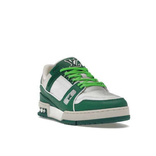 Кроссы Louis Vuitton LV Trainer Green - мужская сетка размеров