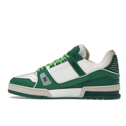 Кроссы Louis Vuitton LV Trainer Green - мужская сетка размеров